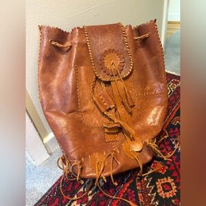 Handcrafted Brown Leather Bag